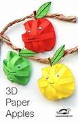 Image result for 3D Paper Apple Template
