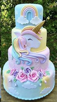Image result for Kawaii Unicorn Cake