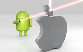 Image result for Android vs Apple Cartoon
