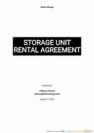 Image result for Storage Unit Lease Agreement Template