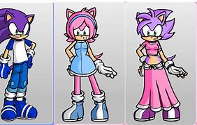 Image result for Sonic and Amy Kids