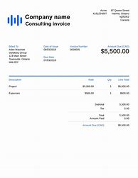 Image result for Consultancy Invoice Template