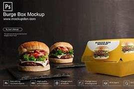 Image result for Burger Packet Mockup