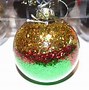 Image result for Clear Glitter Ornaments