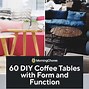 Image result for DIY Coffee Table with Glass Building Plans