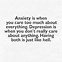 Image result for Anxiety Quotes Depression Short