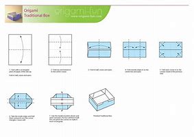 Image result for Paper Box Folding Template