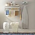 Image result for Metal and Wood Wall Mounted Drying Rack
