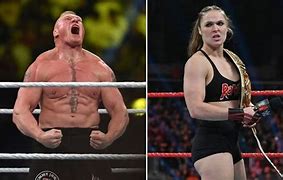 Image result for Brock Lesnar vs Ronda Rousey