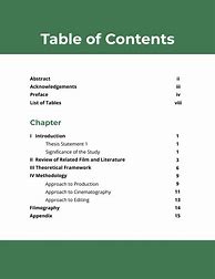 Image result for Business Table of Contents Template
