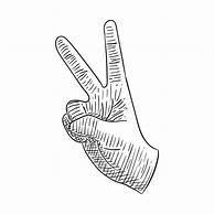 Image result for Peace Sign Hand Drawing