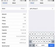 Image result for iPhone Settings Change Name