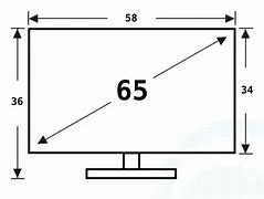 Image result for Ukuran TV 65-Inch Hanging