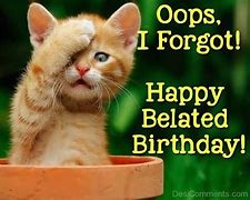 Image result for Belated Birthday Wishes Meme