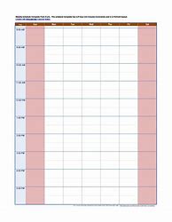 Image result for Free Day Schedule Template