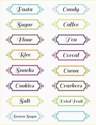 Image result for Free Printable Food Labels