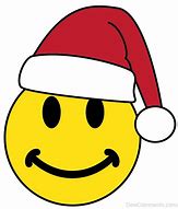 Image result for Smiley-Face Emoji with Santa Hat