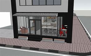 Image result for French Coffee Shop Exterior 3D Warehouse