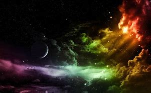 Image result for Moon and Clouds Colorful