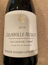 Image result for Sylvain Cathiard Chambolle Musigny Clos L'orme