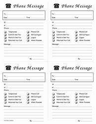 Image result for Printable Phone Message Template