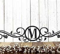 Image result for Wrought Iron Letters for Outdoor