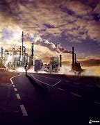 Image result for Futuristic Industrial City 4K