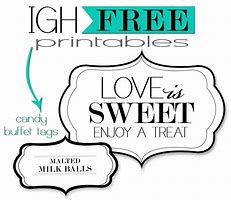 Image result for Free Printable Candy Buffet Labels