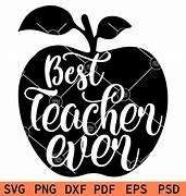 Image result for Best Teacheer Ever Apple SVG