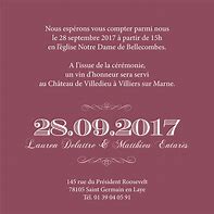 Image result for Format Faire Part Mariage