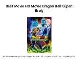 Image result for Dragon Ball Siper Broly Movie