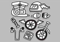 Image result for Motorcycle Parts Doodle