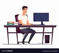 Image result for Cartoon Guy On Computer