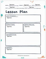 Image result for School Lesson Plan Template