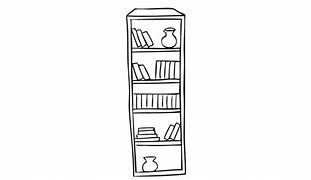 Image result for Books On Shelf Drawing