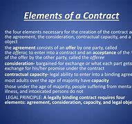 Image result for What Are the Elements of a Contract