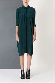 Image result for Long Sleeve Shirt Dress Green