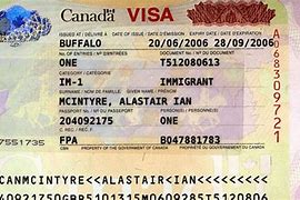 Image result for Canada Visa Sample