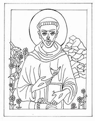 Image result for St. Francis Coloring Page