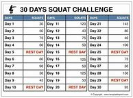 Image result for 30-Day 100 Squat Challenge Printable