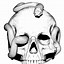 Image result for Black and White Skull Realistic