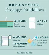 Image result for Baby Milk Storage Chart