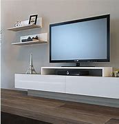 Image result for Stained Modern White TV Stand