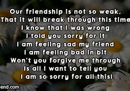 Image result for Sorry Notes to Friends