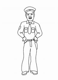 Image result for Policeman Coloring Pages for Kids