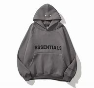 Image result for Essentials Black Blank Hoodie