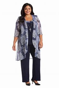 Image result for Plus Size Summer Pant Suits