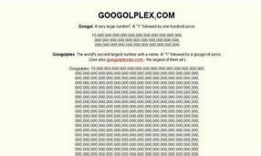 Image result for Googolplex Written Out Full