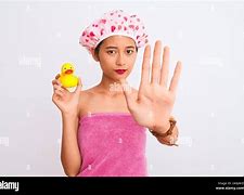 Image result for Chinese Woman Holding Rubber Duck