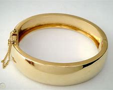 Image result for 14K Gold Hinged Bangle Bracelet